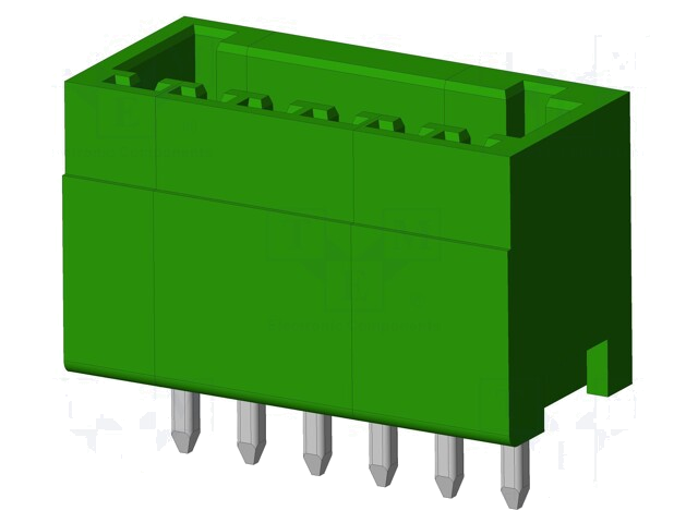Connector: ontkoppelbare terminal strip; contact; mannelijk Connector: ontkoppelbare terminal strip; contact; mannelijk